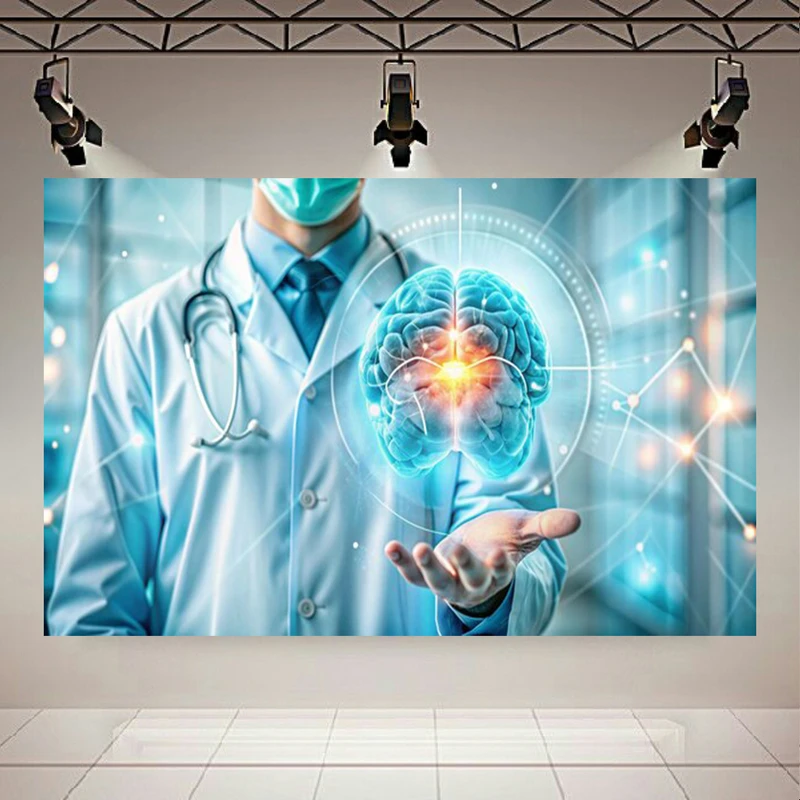 تابلو بوم طرح مخمل جراح مدل هلوگرافیک دیجیتال کد AR305366