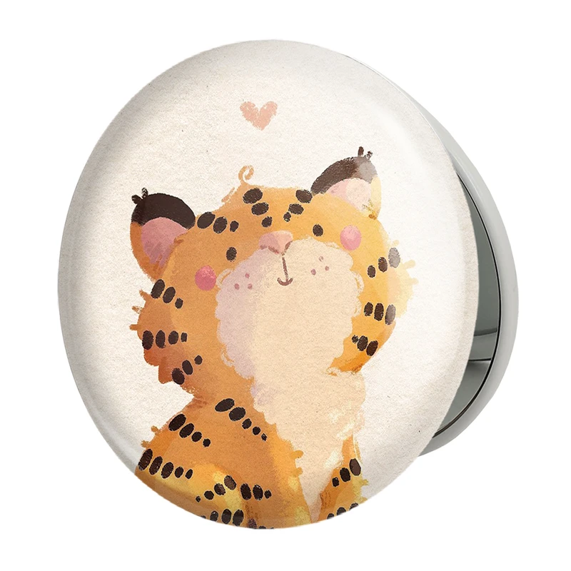 آینه جیبی خندالو طرح سال ببر مدل تاشو کد 13047 