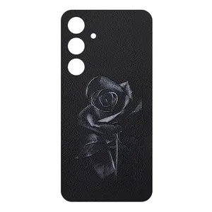 Remax cover sticker Leth model black rose design suitable for Samsung Galaxy S24 Plus mobile phone