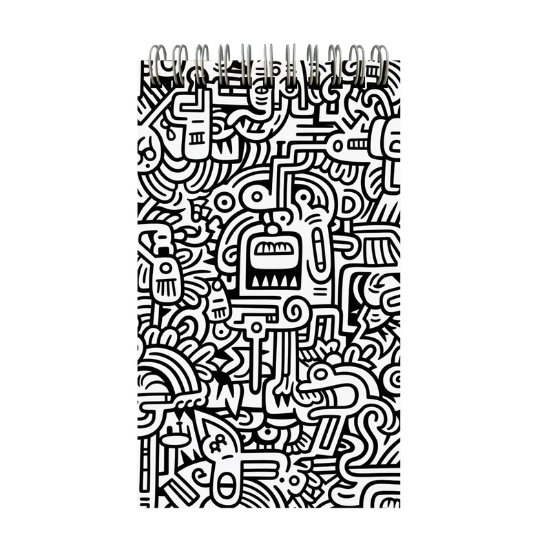 دفتر طراحی 60 برگ مدل نقاشی ذهنی doodle کد C6-24