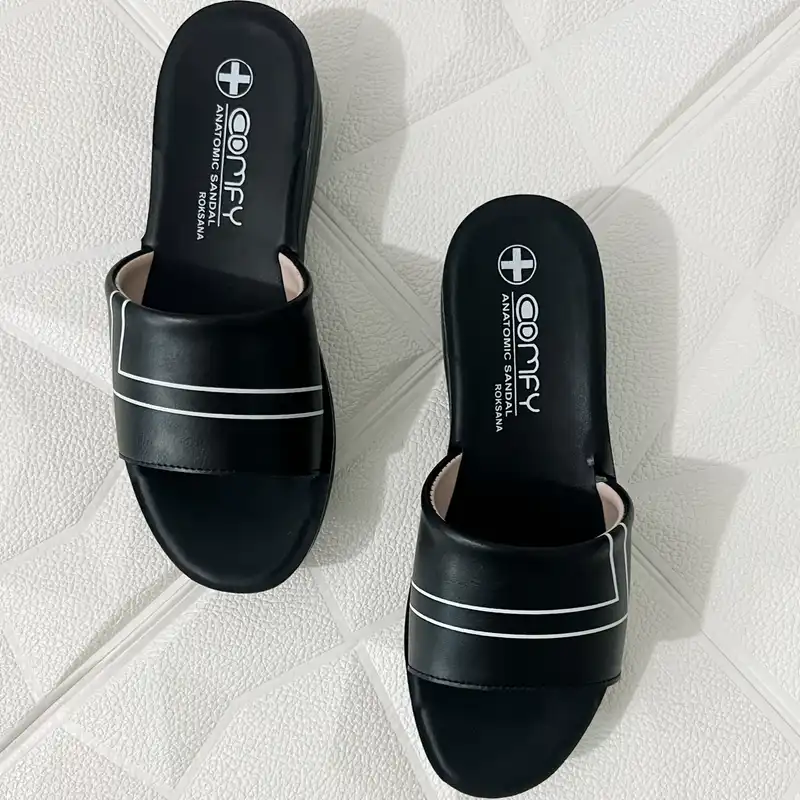 دمپایی زنانه مدل روفرشی رکسانا کد 0249