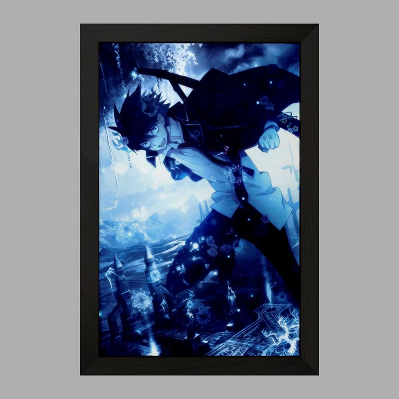 تابلو خندالو مدل رین انیمه جنگیر آبی  کد 16375