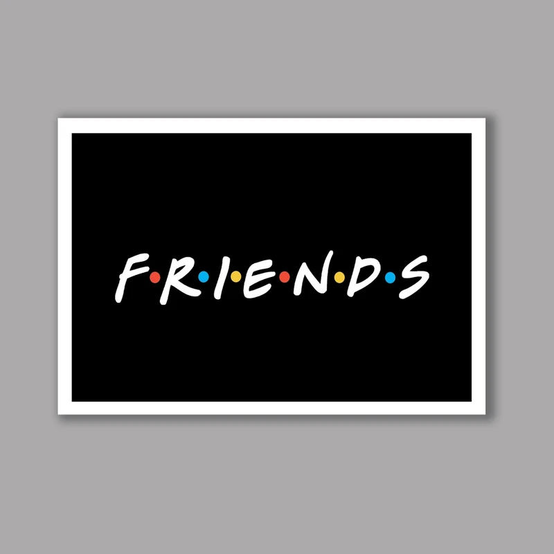 تابلو لیلیان طرح سریال فرندز Friends کد LA-G10813 فریم سفید