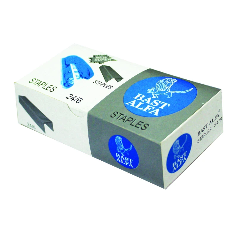 سوزن منگنه بست آلفا کد new super سایز 24-6 بسته 10000 عددی