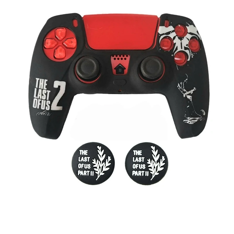 محافظ دسته بازی پلی استیشن۵ طرح الی مدل LOU1000 به همراه دو عدد روکش آنالوگ 