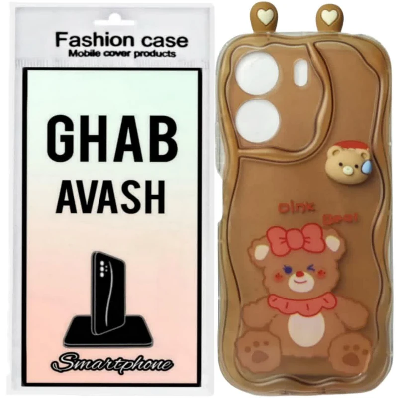 کاور قاب آوش طرح عروسکی گوشدار مدل 05A مناسب برای گوشی موبایل شیائومی POCO C65