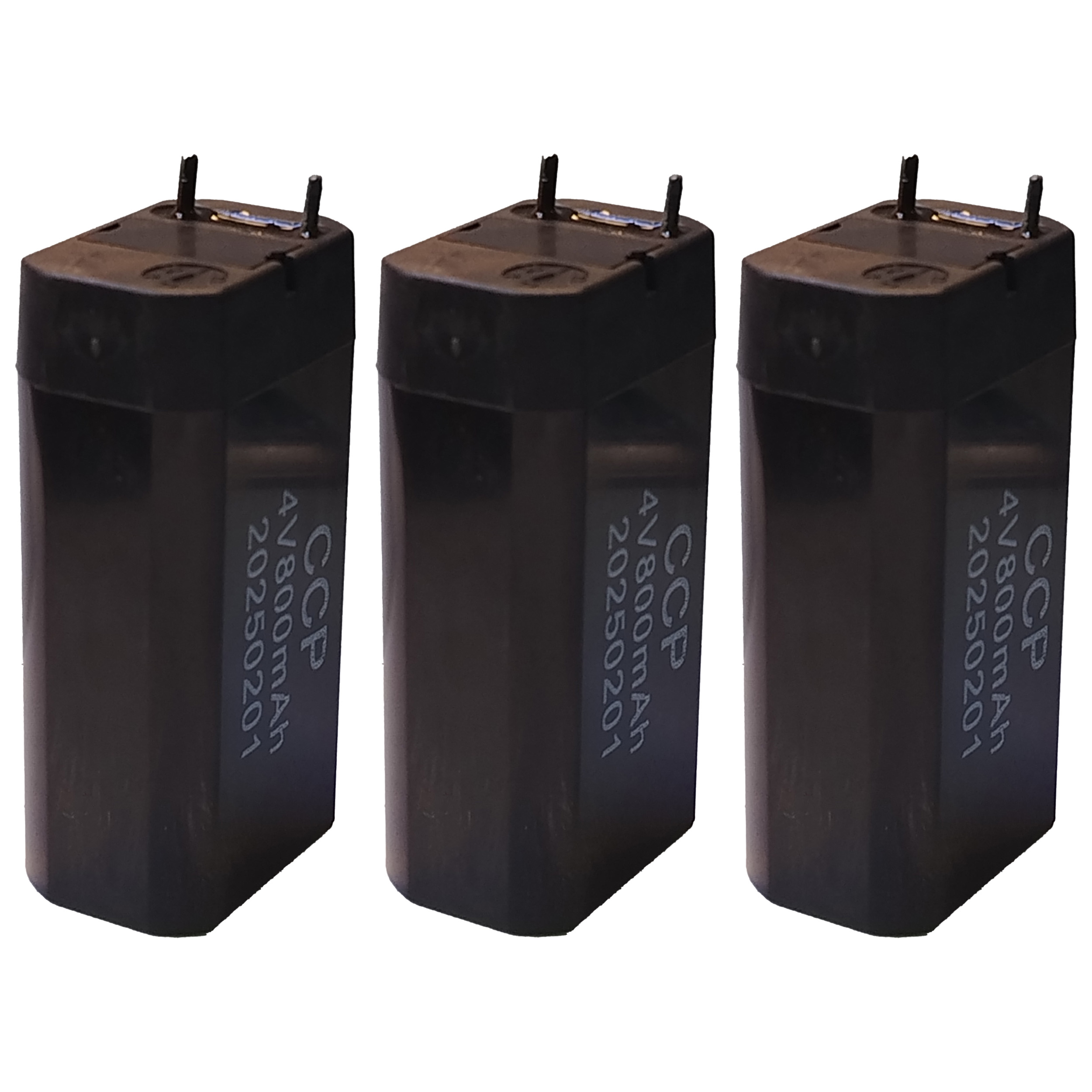 باتری سیلد اسید 4 ولت 800 میلی آمپر ساعت سی سی پی مدل 4V-800mah بسته 3 عددی