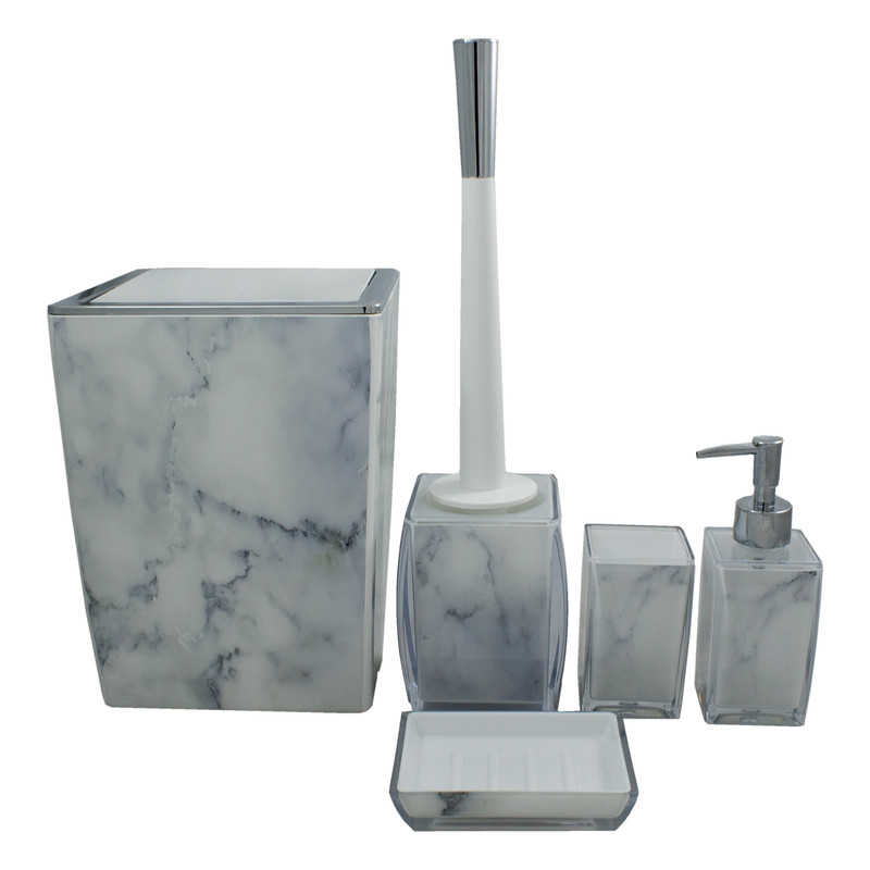 ست سرویس بهداشتی 6 پارچه لیمون مدل clasic marbel