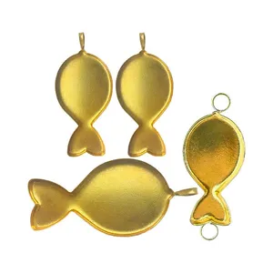 قالب رزین اپوکسی کفی دار مدل نیم ست ماهی کد Fr271 بسته 4 عددی