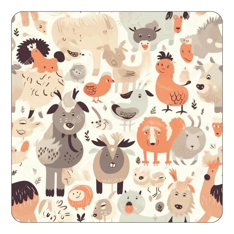 مگنت کاکتی طرح حیوانات رنگی مدل mp26786