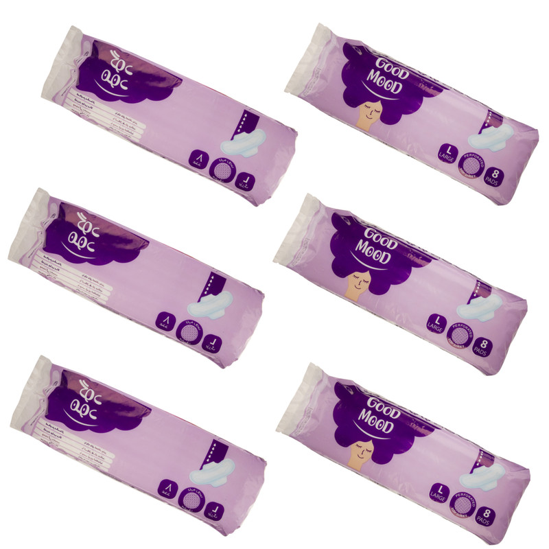 نوار بهداشتی گود مود مدل Sensitive مجموعه 6 عددی نوار بهداشتی گود مود مدل Sensitive مجموعه 6 عددی