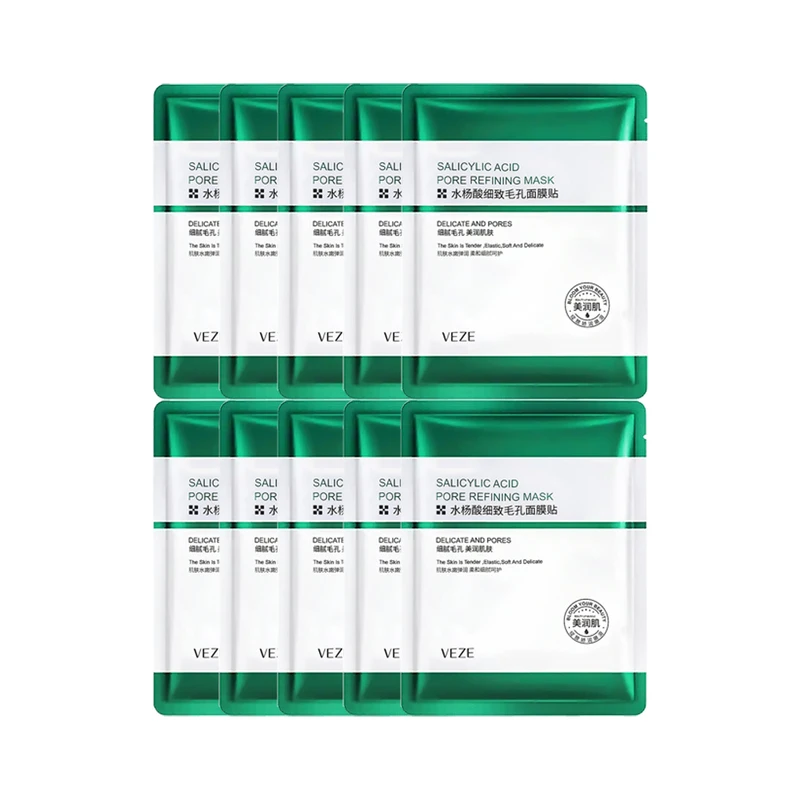 ماسک صورت وزه مدل سالیسیلیک اسید وزن 25 گرم بسته 10 عددی