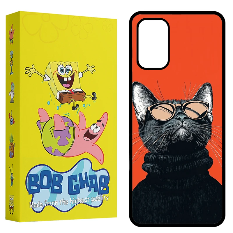 کاور باب قاب طرح گربه مدل CPA32B مناسب برای گوشی موبایل سامسونگ Galaxy A32 4G