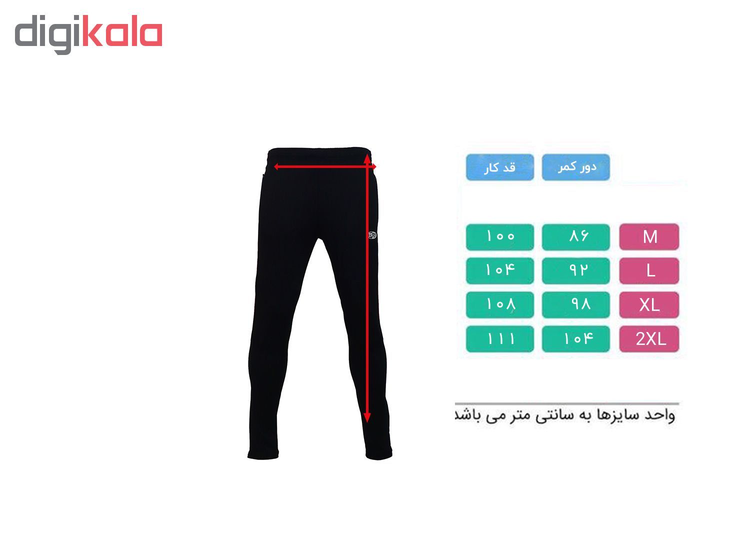 شلوار ورزشی مردانه 1991 اس دبلیو مدل Training Sport Pants Blackblue -  - 4