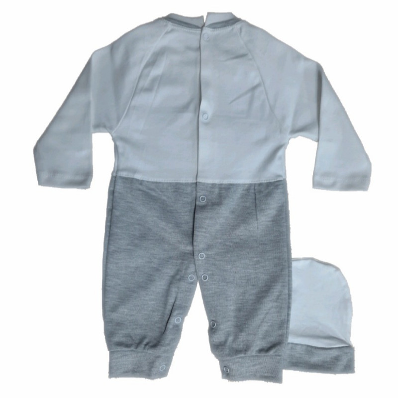 ست سرهمی و کلاه نوزادی طرح شیر کد 209