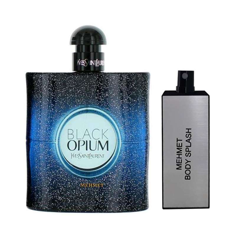 ست ادو پرفیوم زنانه مهمت مدل Black Opium حجم 100 میلی لیتر