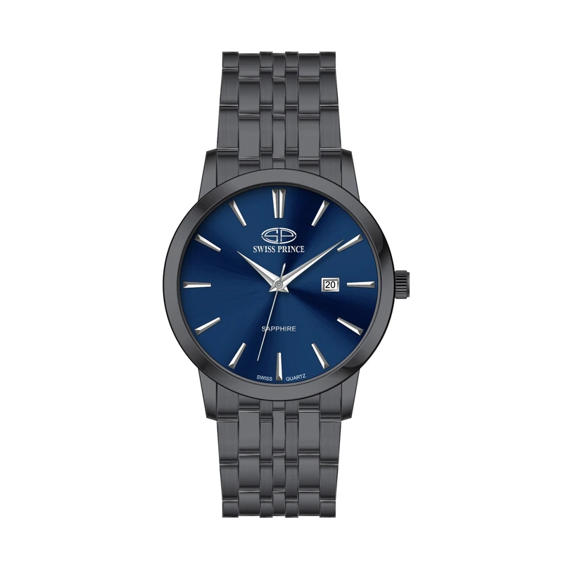 ساعت مچی عقربه‌ای کوارتز مردانه سوئیس پرینس مدل SP2026G.20.4