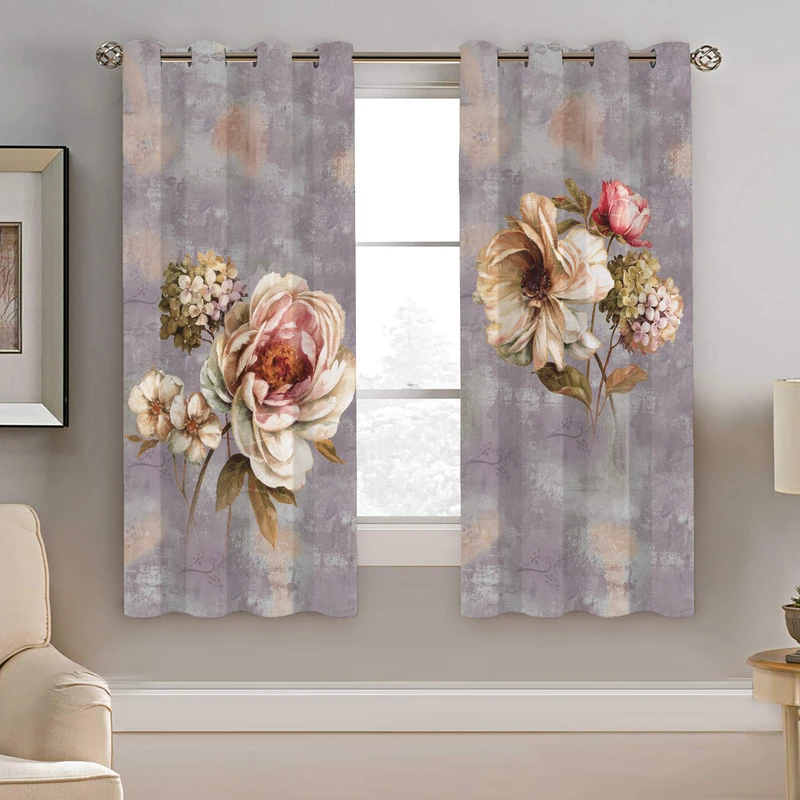 پرده نیروانا طرح گل مدل هازان کد 8648 سایز 140×200 سانتی متر