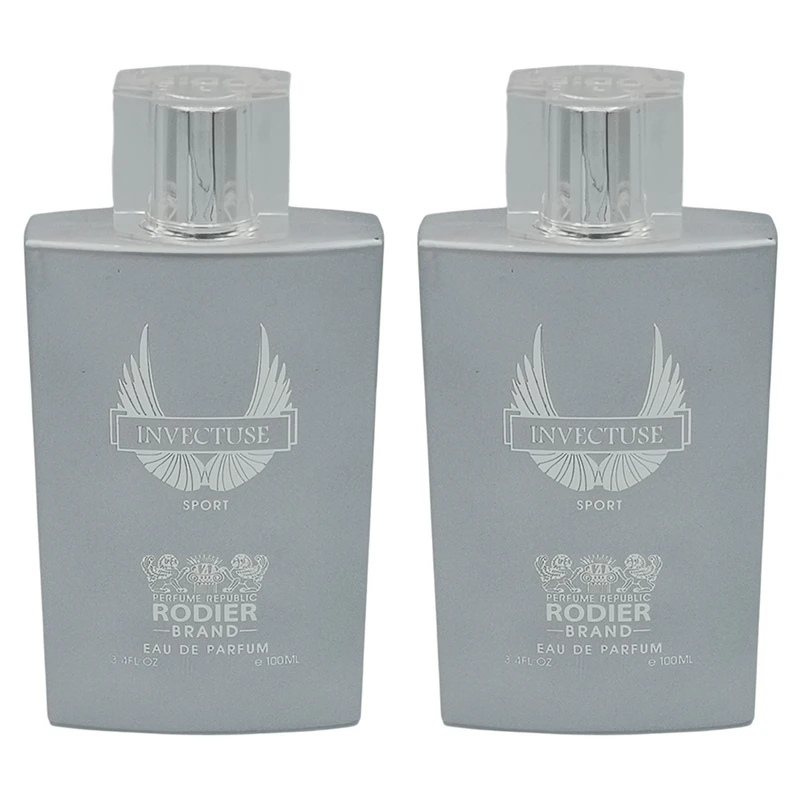 ادو پرفیوم مردانه رودیر مدل Invectuse با رایحه خنک حجم 100 میلی لیتر مجموعه دو عددی