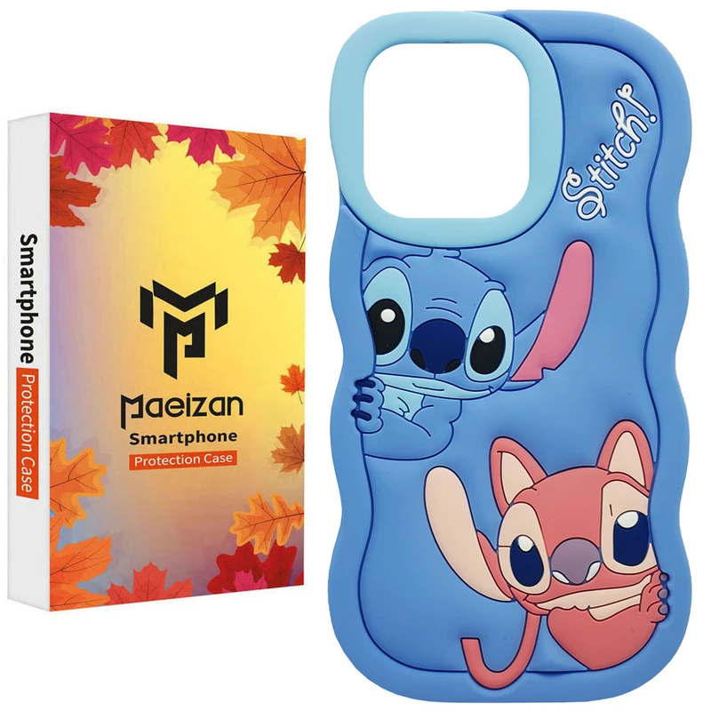 کاور پاییزان مدل Stitch Couple طرح لاکچری مناسب برای گوشی موبایل اپل IPhone 13 Pro Max / 12 Pro Max