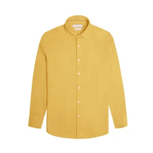 پیراهن آستین بلند یقه برگردان مردانه کروم مدل لینن 2510126