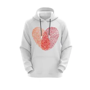 هودی زنانه مدل قلب کد J151 رنگ سفید