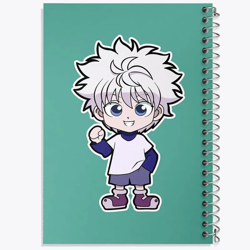 دفتر ژورنال نویسی 50 برگ خندالو مدل نقطه ای طرح کیلوا زولدیک انیمه هانتر ایکس هانتر Hunter × Hunter کد 10741