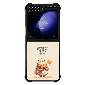 AKAM AMC-WSGZFLIP5-ANIMALS QOUTES-10 Cover For Samsung Galaxy Z Flip 5