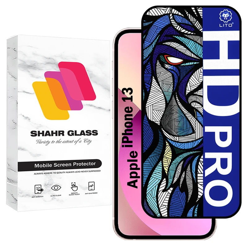 محافظ صفحه نمایش شهر گلس مدل LITOHDS مناسب برای گوشی موبایل اپل iPhone 13