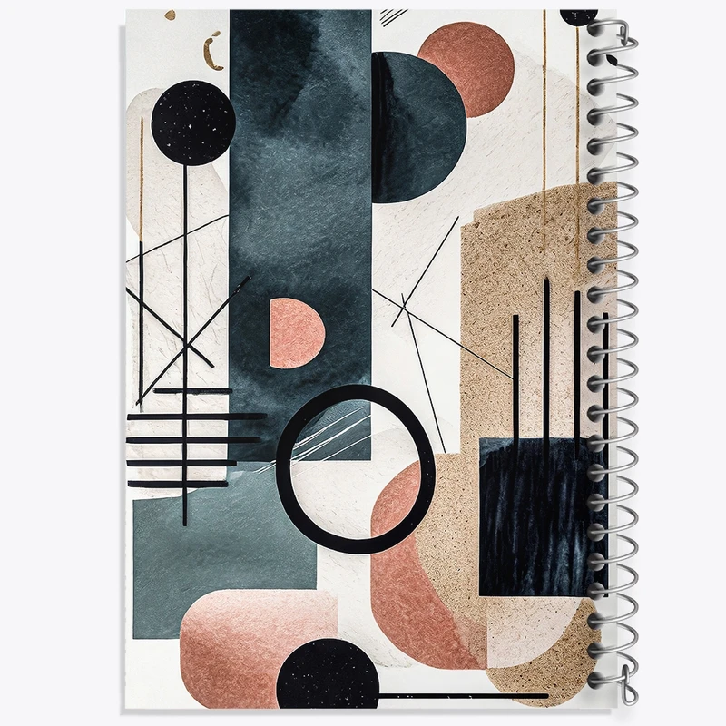 دفتر ژورنال نویسی 50 برگ خندالو مدل نقطه ای طرح دکوراتیو (decorative) کد F753