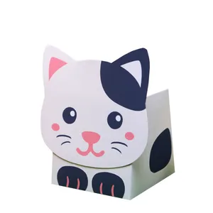 جعبه هدیه  مدل کاردستی طرح گربه