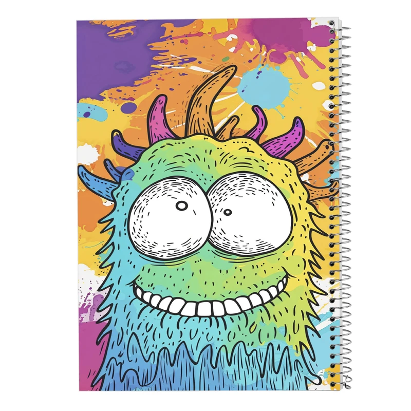 دفتر مشق 50 برگ مدوپد مدل هیولای فانتزی کد DF16773