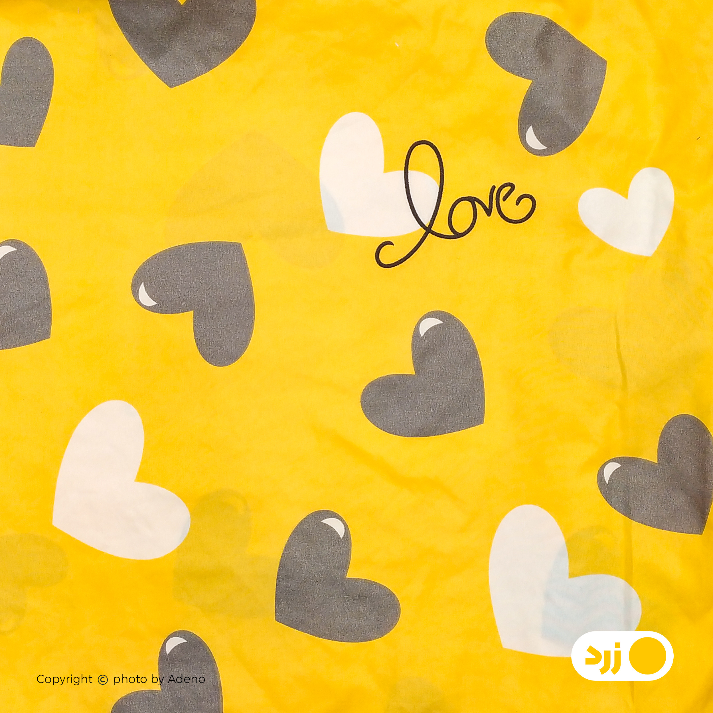 ملحفه آدنو مدل قلب کد IR86 یک نفره سایز 100x150 سانتی متر