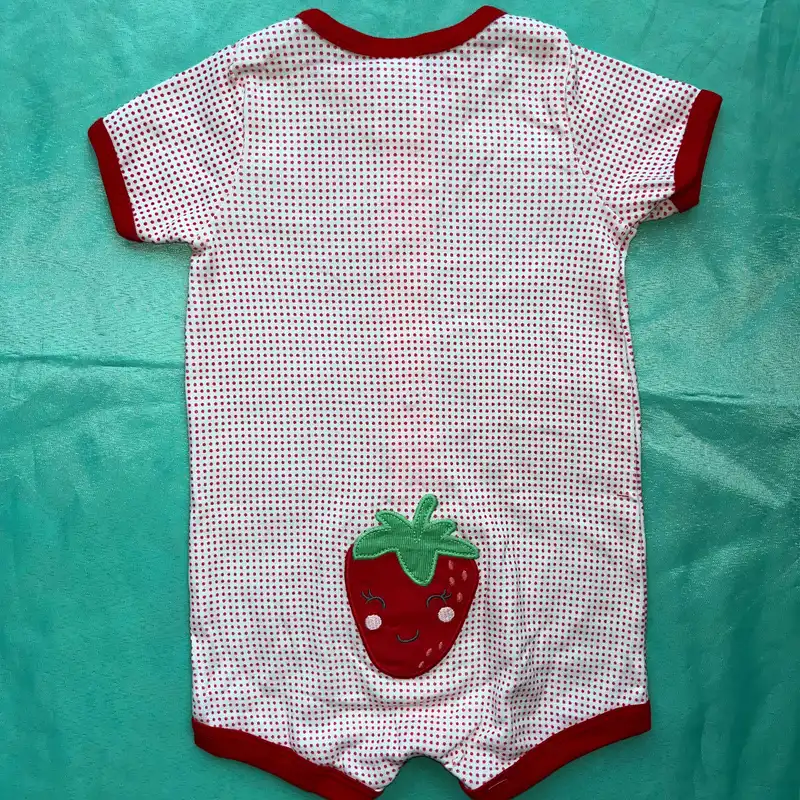 سرهمی نوزادی مدل پنبه توت فرنگی