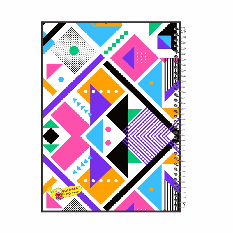 دفتر مشق 60 برگ گلبرگ مدل دبیرستانی کد 3210