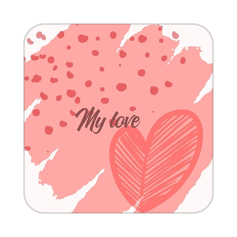 زیر لیوانی کاکتی طرح عاشقانه مدل mp40588