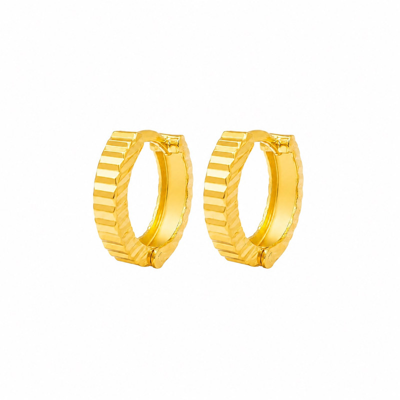 گوشواره کلیپسی طلا 18 عیار زنانه مان گالری مدل تراش کد EA01-0035200