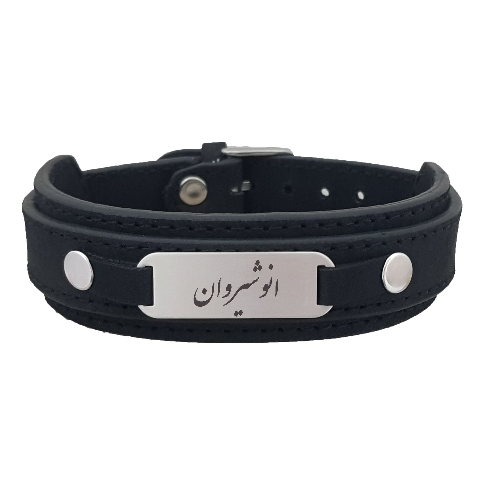 دستبند نقره مردانه ترمه ۱ مدل انوشیروان کد Dcsf0336 -  - 1