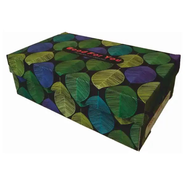 جعبه بسته بندی مدل کفش زنانه طرح برگ کد Z2 بسته 100 عددی