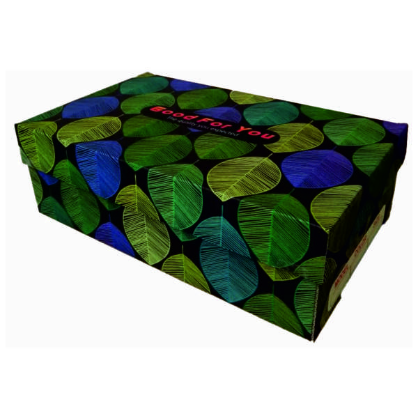 جعبه بسته بندی مدل کفش زنانه طرح برگ کد Z2 بسته 25 عددی