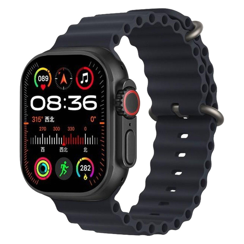 ساعت هوشمند مای کرونوز مدل ULTRA 9  صفحه نمایش لمسی، محاسبه کالری ، شمارنده ضربان قلب، قابلیت کنترل موسیقی، امکان شخصی سازی واچ فیس،قابلیت مکالمه از طریق بلوتوث، پشتیبانی از زبان فارسی، بند سیلیکونی