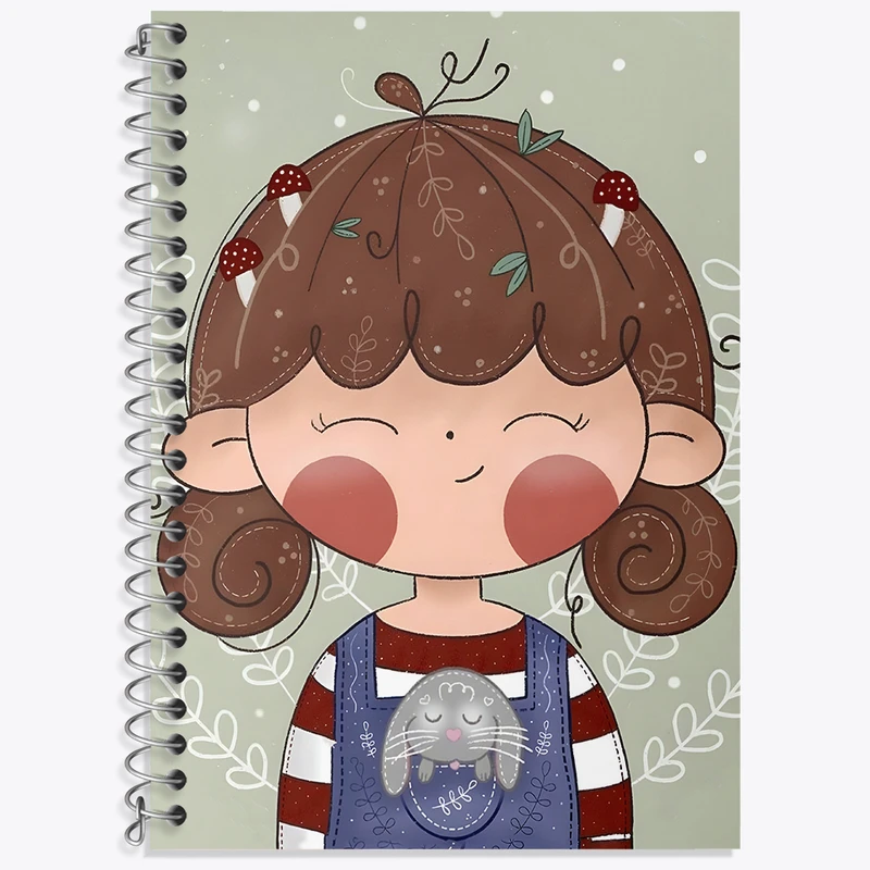 دفتر لغت 50 برگ خندالو طرح دخترانه کد N5631