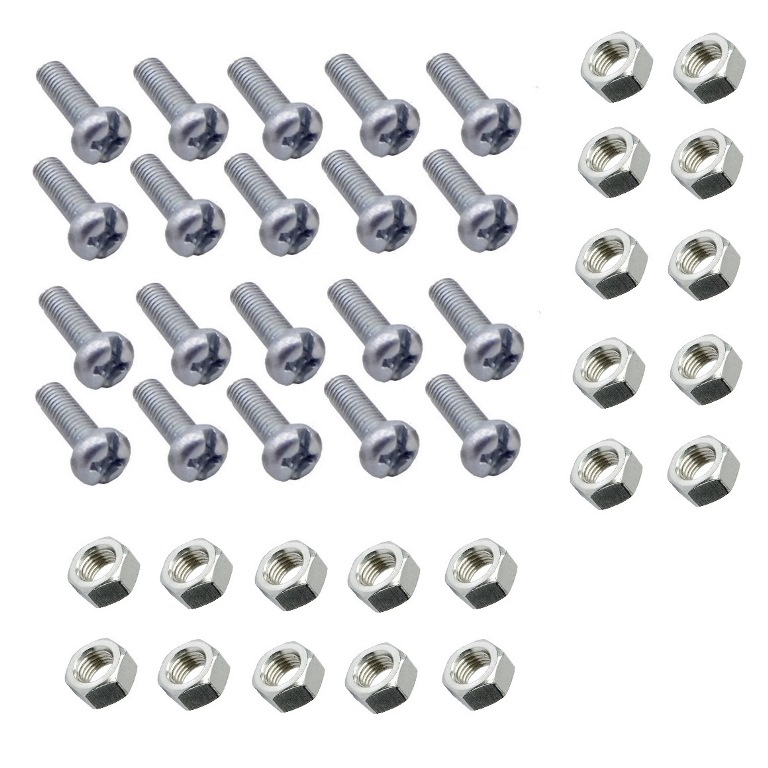 پیچ و مهره مدل M4 10MM مجموعه 40 عددی
