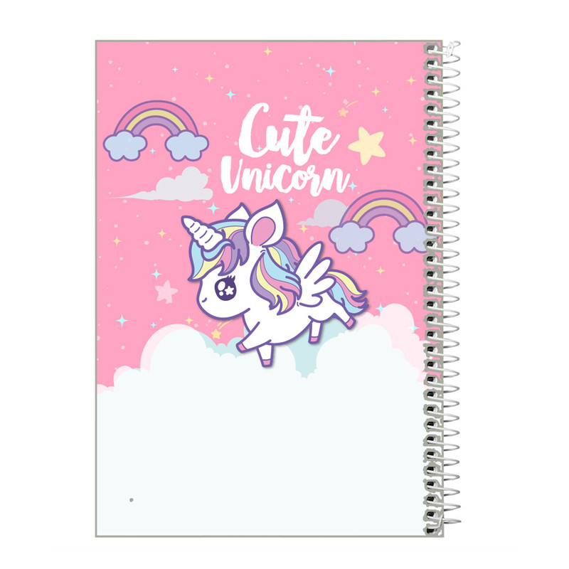 دفتر مشق 100 برگ طرح یونیکورن کد m323