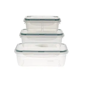 ظرف نگهدارنده ایراک پلاستیک مدل FRESH BOX کد lc-310 بسته سه عددی 