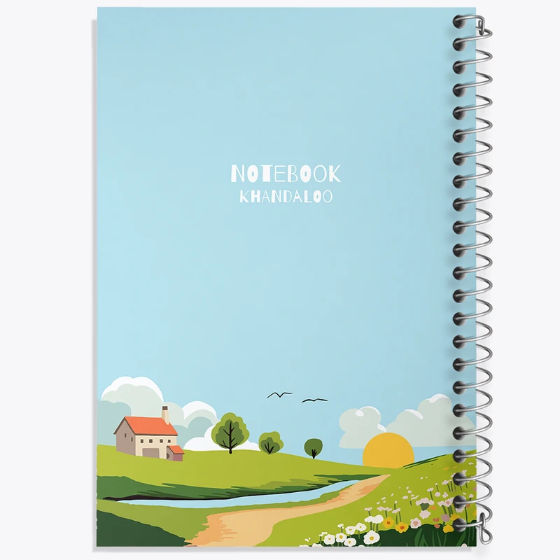 دفتر نقاشی 50 برگ خندالو طرح منظره طبیعت کد N1511