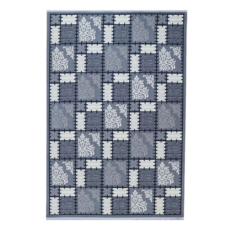 گلیم ماشینی سهند مدل GJZ5.XZ زمینه نقره ای