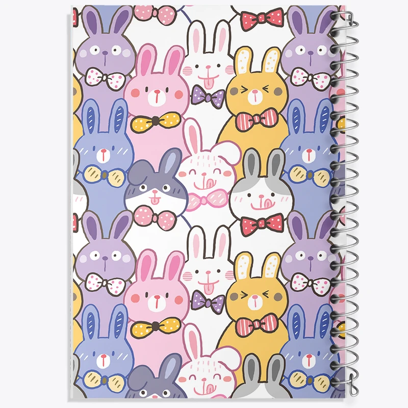 دفتر شطرنجی 50 برگ خندالو مدل خرگوش بامزه کد N858