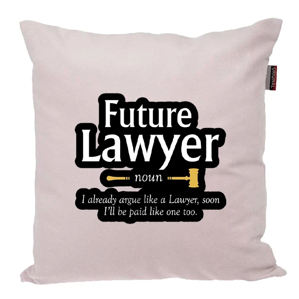 کوسن پاد آفرین مدل وکیل دانشجو حقوق وکالت کد PK301560 سایز 30*30 سانتی متر