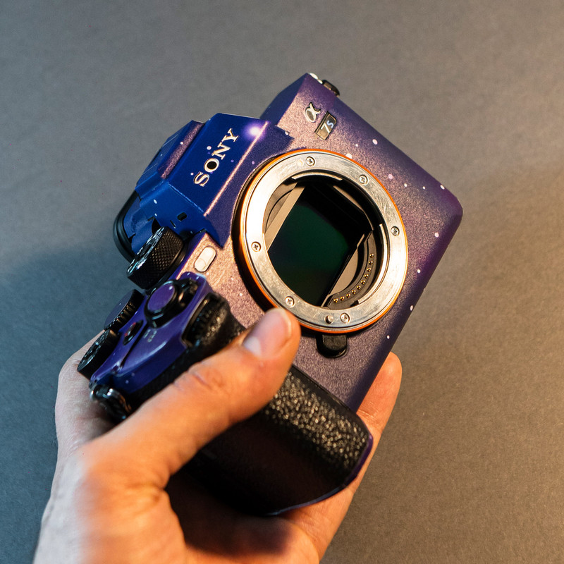 برچسب پوششی دوربین مدل کهکشانی مناسب برای دوربین عکاسی سونی Sony Alpha 7S III